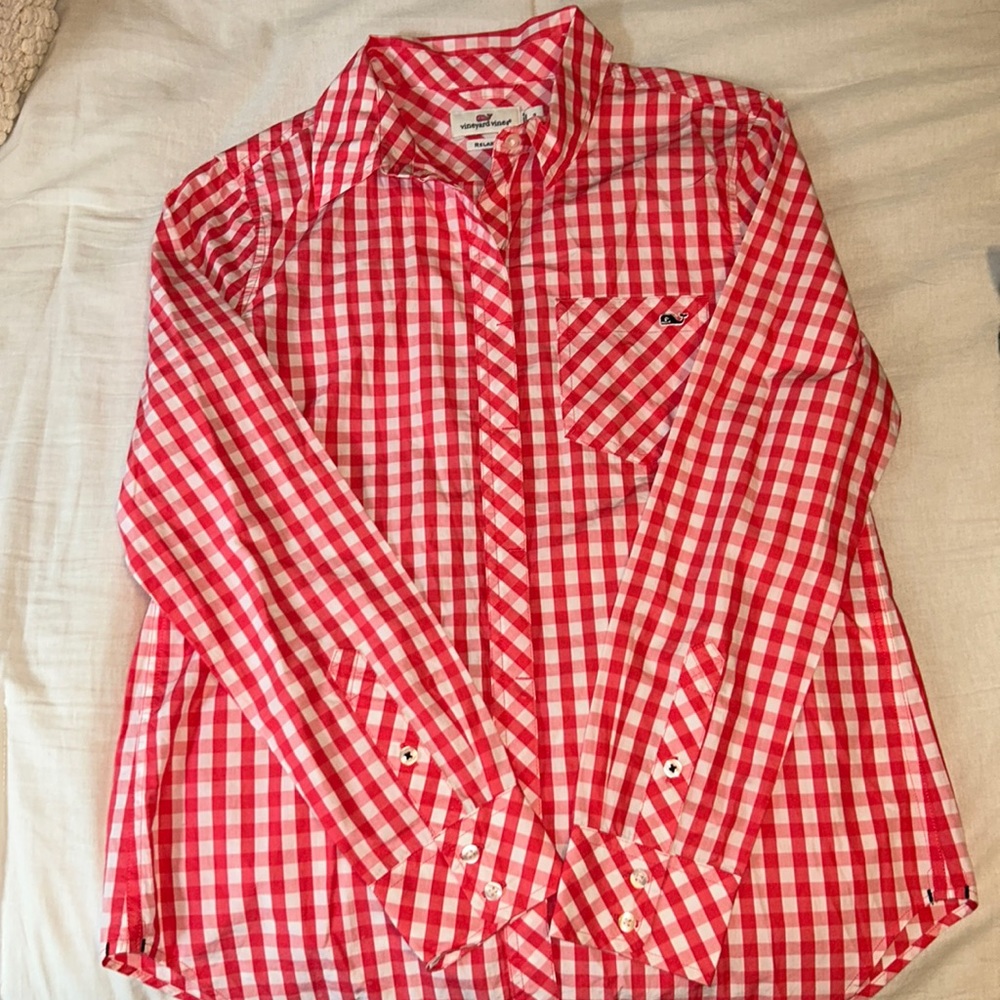 Vineyard vines size 2 plaid shirt